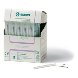 Needles SEIRIN type L with steel handle and guide 100 pcs.