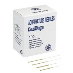 Vergoldete Akupunkturnadeln mit Wendelgriff (ohne Führung) CLOUD&DRAGON 100 stück
