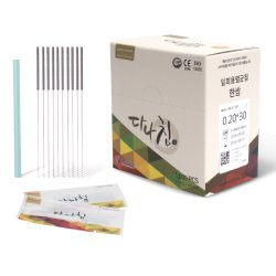 KOREAN DANA needles with steel handle and guide 1000 pcs. in pouch