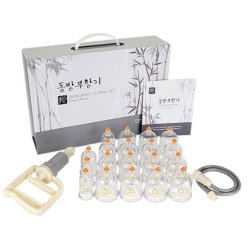 Vacuum bubbles with pump in a suitcase (17 pcs.) Korean Dong Bang