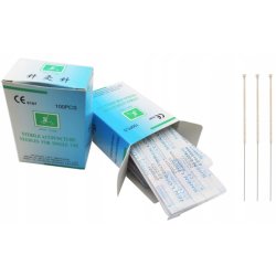 Needles SHEN LONG with silver-plated handle without guide siliconized 100 pcs.