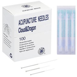 Silver handle needles with guide tube