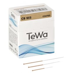 Needles TEWA with copper handle without guide siliconized 100 pcs.
