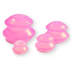 Silicone cups pink - 4 pcs.