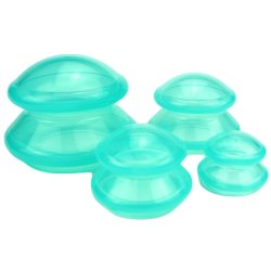 Green silicone cups 4 pcs.