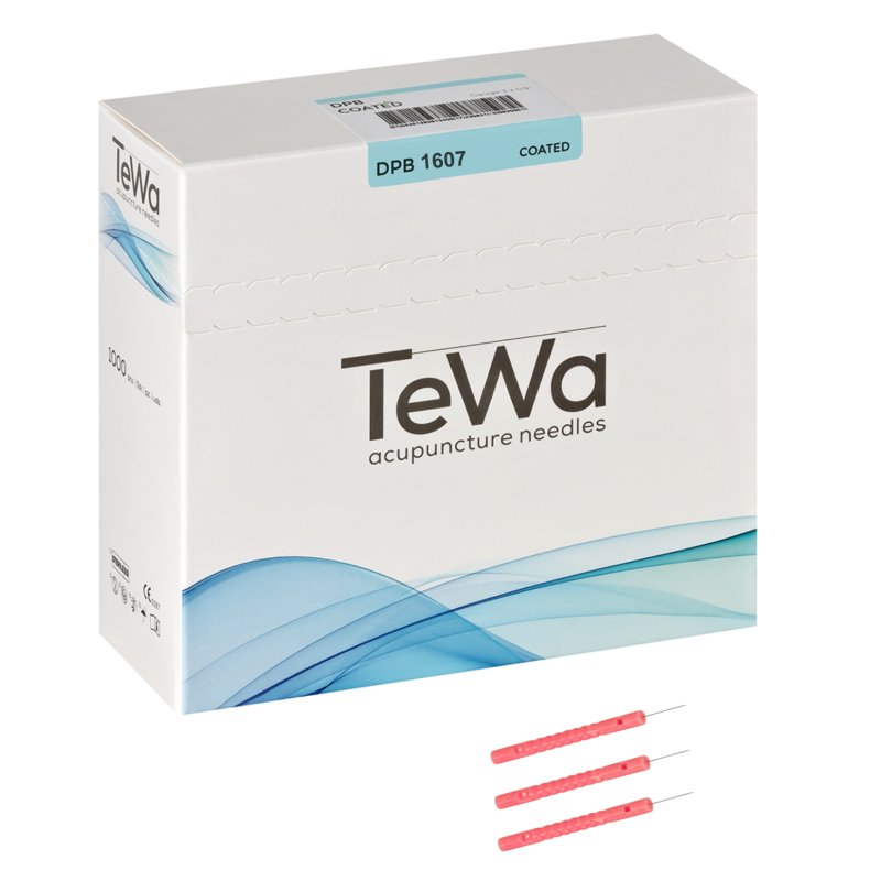 TEWA needles with a plastic handle and a siliconized guide 100 pcs.