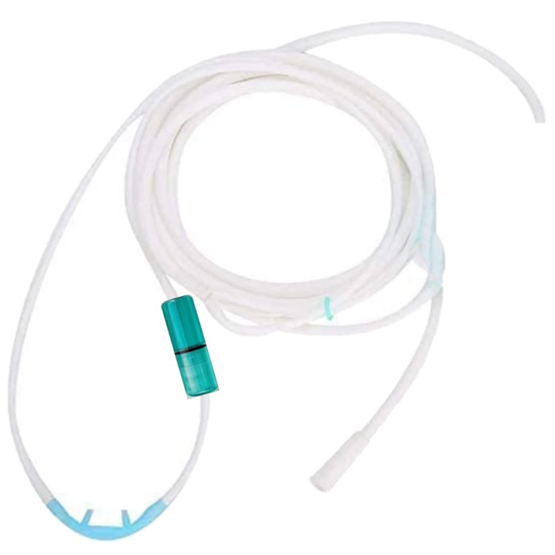 Silicone nasal cannula for hydrogen administration, with filter